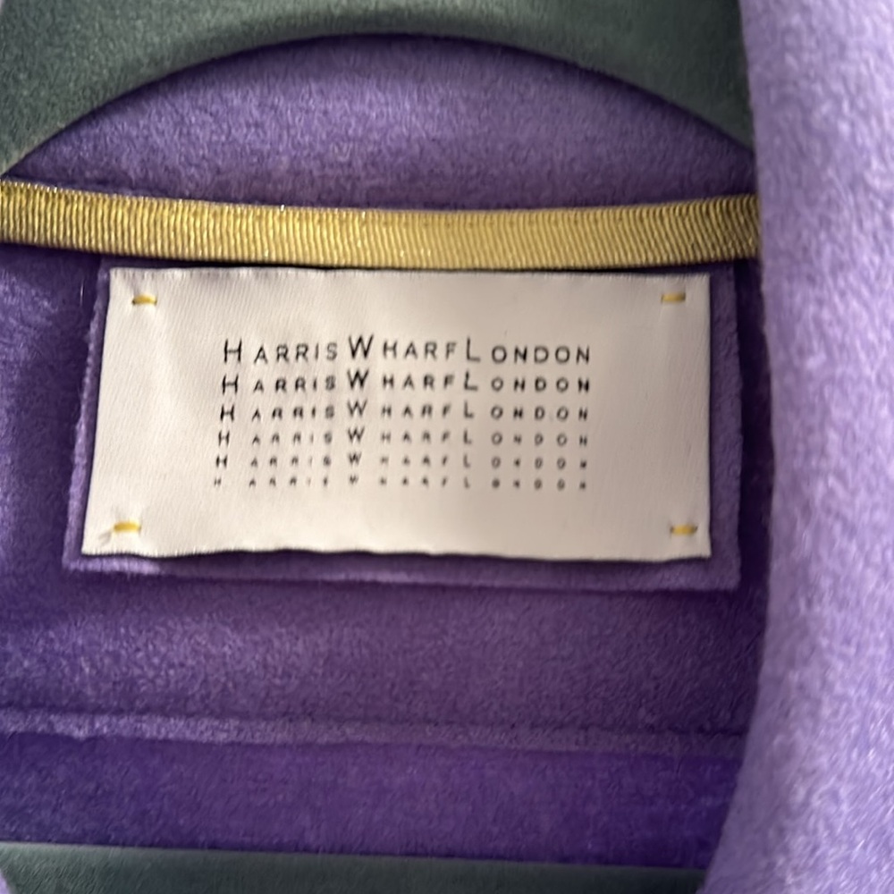 Harris Wharf London Cropped Pressed Wool Peacoat View 3